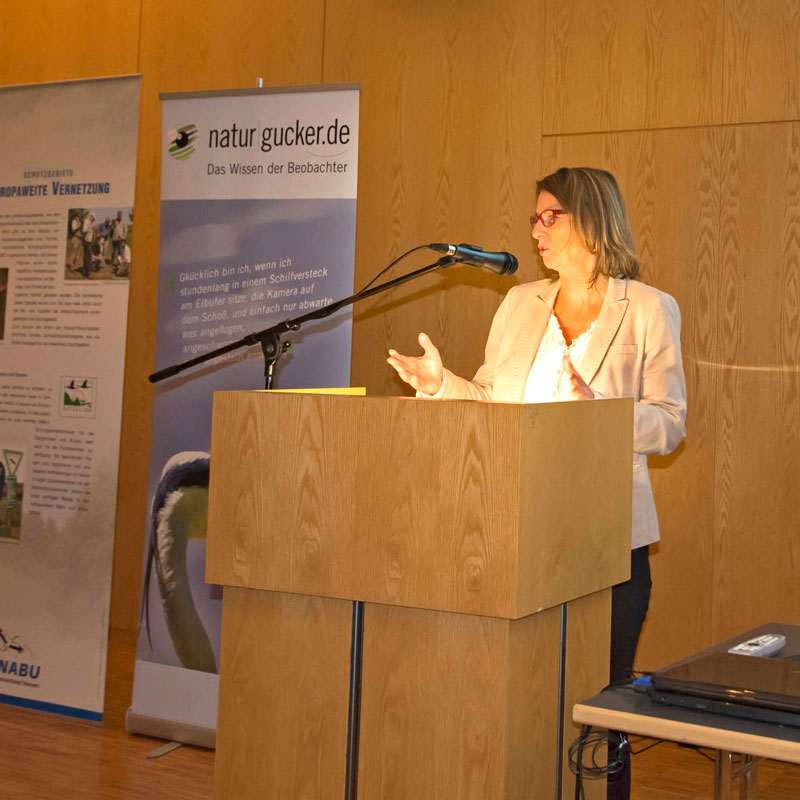 Die hessische Umweltministerin Priska Hinz eröffnete den naturgucker|kongress, (c) Gaby Schulemann-Maier