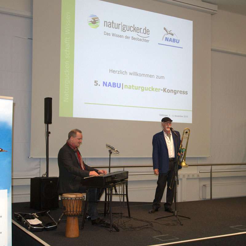 Jan Luley (links) und Rick Trolsen auf der Bühne, (c) Stefan Munzinger